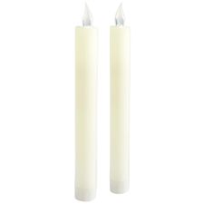 Ivory LED Taper Candle Set 