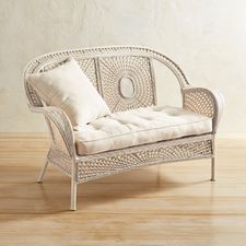 Azteca Large Parchment Settee