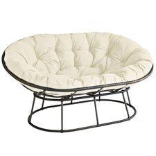 Outdoor Mocha Double Papasan Chair Frame