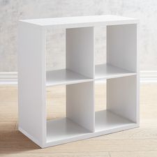 White 4-Cube Storage Unit