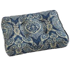 Tufted Ottoman Cushion in Keegan Indigo