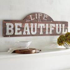 Life is Beautiful Wall Decor