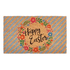 Happy Easter Wreath Doormat