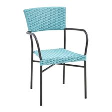 Del Rey Teal Stacking Chair 