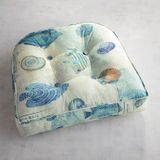 Tufted Large Contour Chair Cushion in Reef Waters 