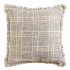 Plaid Gray & Neutral Pillow