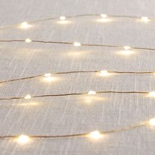 Golden LED Glimmer Strings®