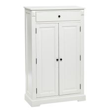 White Tall 2 Door Cabinet