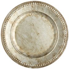 Silver Chania Charger Plate