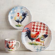 Country Rooster Dinnerware