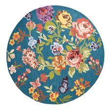 Keel Floral 8' Round Rug