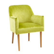 Markus Green Velvet Armchair
