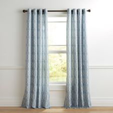 Serenity Trellis Denim Curtain