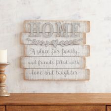 Whitewashed Home Wall Decor