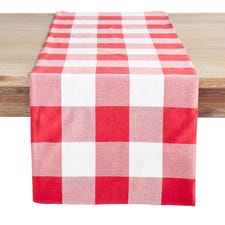 Buffalo Check Red 72" Table Runner