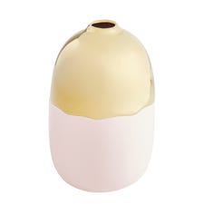 Pink & Gold Bud Vase