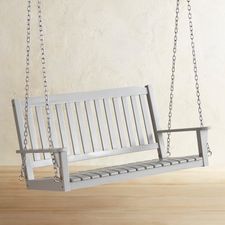 Rock Point Gray Porch Swing 