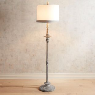 Claire Gray Washed Floor Lamp