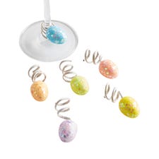 Shimmer Eggs Wine Charms
