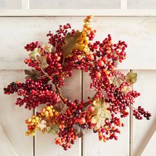 Faux Fall Berry 14" Mini Wreath