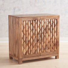 Liam Hand-Carved Wooden Cabinet