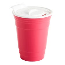 Pink Party Cup with Lid