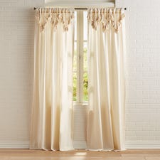 Macrame Solid Natural Curtain