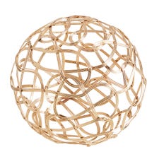 Gold Wire Decorative Sphere