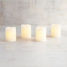 Deco Wick™ Ivory LED Votive Candle Set of 4
