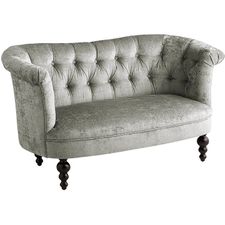 Colette Silver Sage Crushed Velvet Loveseat