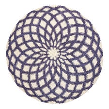 Kars Blue 8' Round Rug