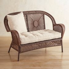 Azteca Chestnut Brown Settee