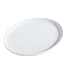 Stackable White Oval Platter
