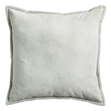 Flanged Velvet Mint Green Pillow