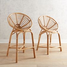 Papasan Natural Bar & Counter Stools