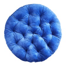 Plush Cobalt Blue Papasan Cushion