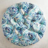 Papasan Cushion in Paisley Cobalt 