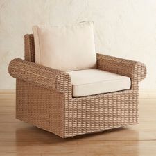 Latte Swivel Roll Armchair