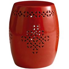  Red Garden Stool