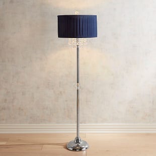 Navy Elegant Dangles Floor Lamp