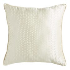 Dancing Grid Ivory Pillow