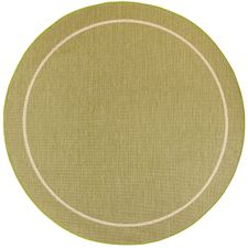 Dobby Flatweave Moss Round Rug