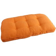 Tufted Large Contour Settee Cushion in Calliope Clay