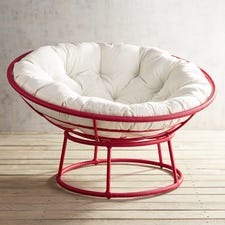 Outdoor Red Papasan Chair Frame