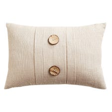 Coastal Pleated Sand Lumbar Pillow