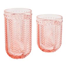 Textured Pink Acrylic Tumblers