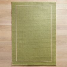 Dobby Flatweave Moss Rug