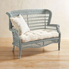 Sunset Pier Seafoam Settee
