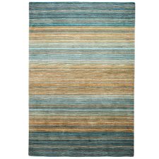 Graduated Stripe Coastal Blue Rug