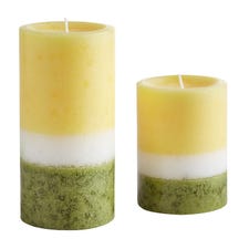 Honeysuckle Layered Pillar Candles